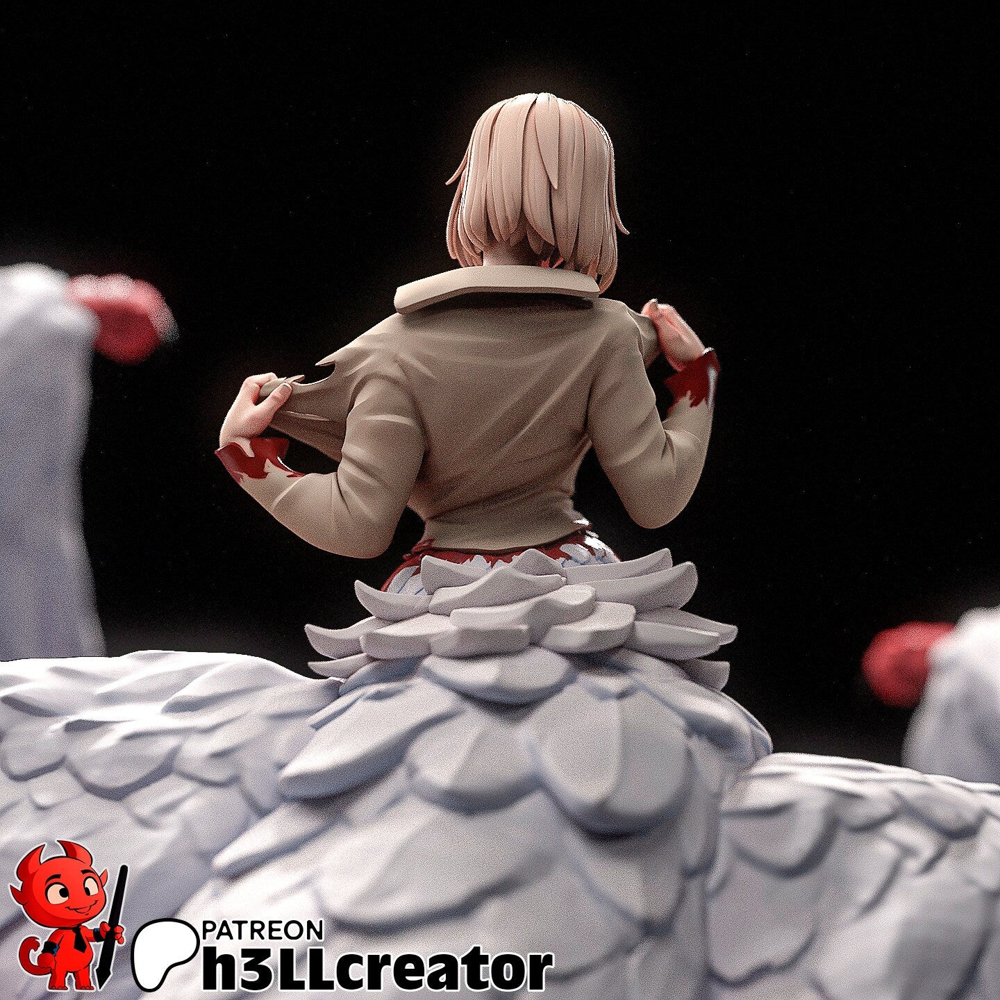 Dragon Lady 3D Printed Resin Figurine | 8k Garage Kit [By h3LLCreator] UNPAINTED!