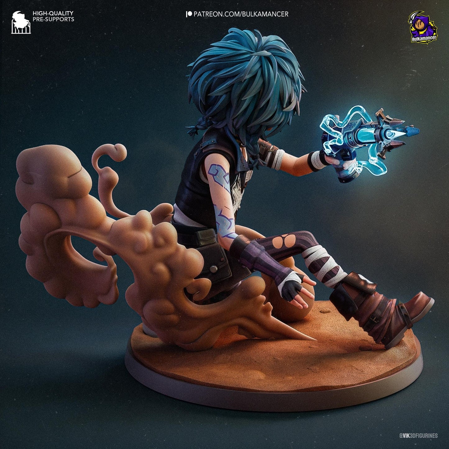 Isha 3D Printed Resin Figurine | 8k Garage Kit [By Bulkamancer] UNPAINTED!
