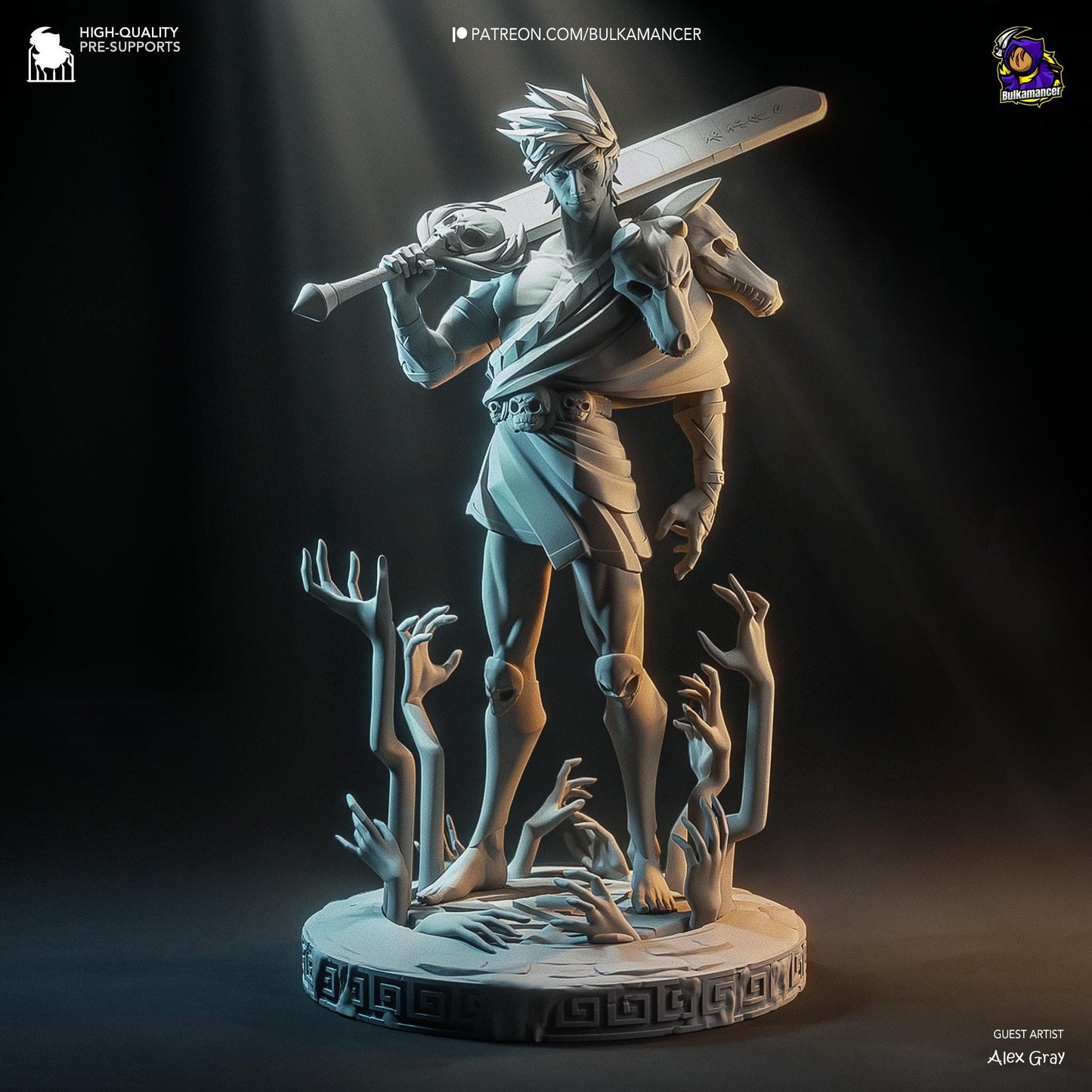 Zagreus 3D Printed Resin Figurine | 8k Garage Kit [By Bulkamancer] UNPAINTED!
