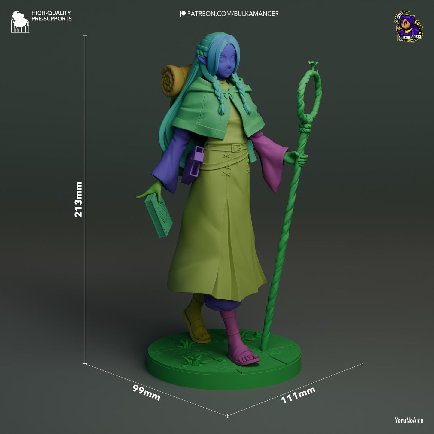 Marcille 3D Printed Resin Figurine | 8k Garage Kit [By Bulkamancer] UNPAINTED!