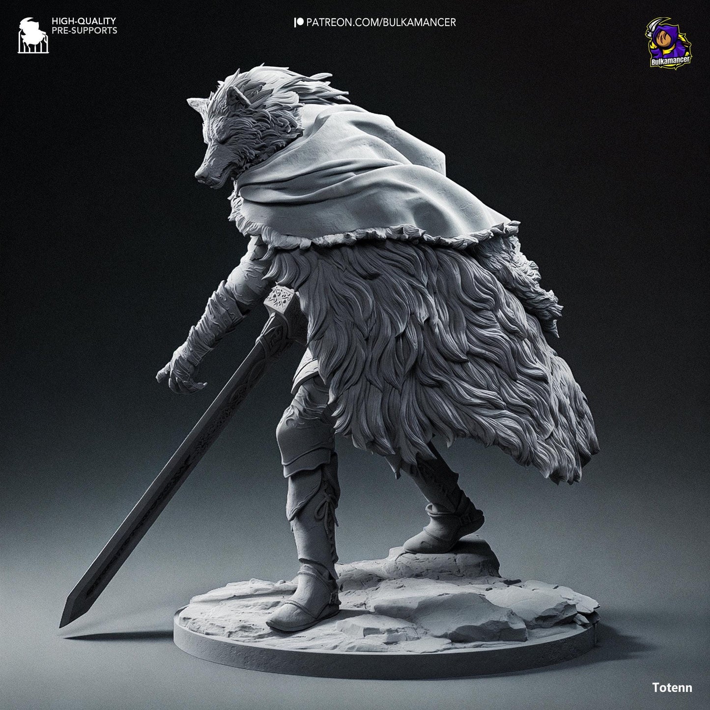 Blaidd 3D Printed Resin Figurine | 8k Garage Kit [By Bulkamancer] UNPAINTED!