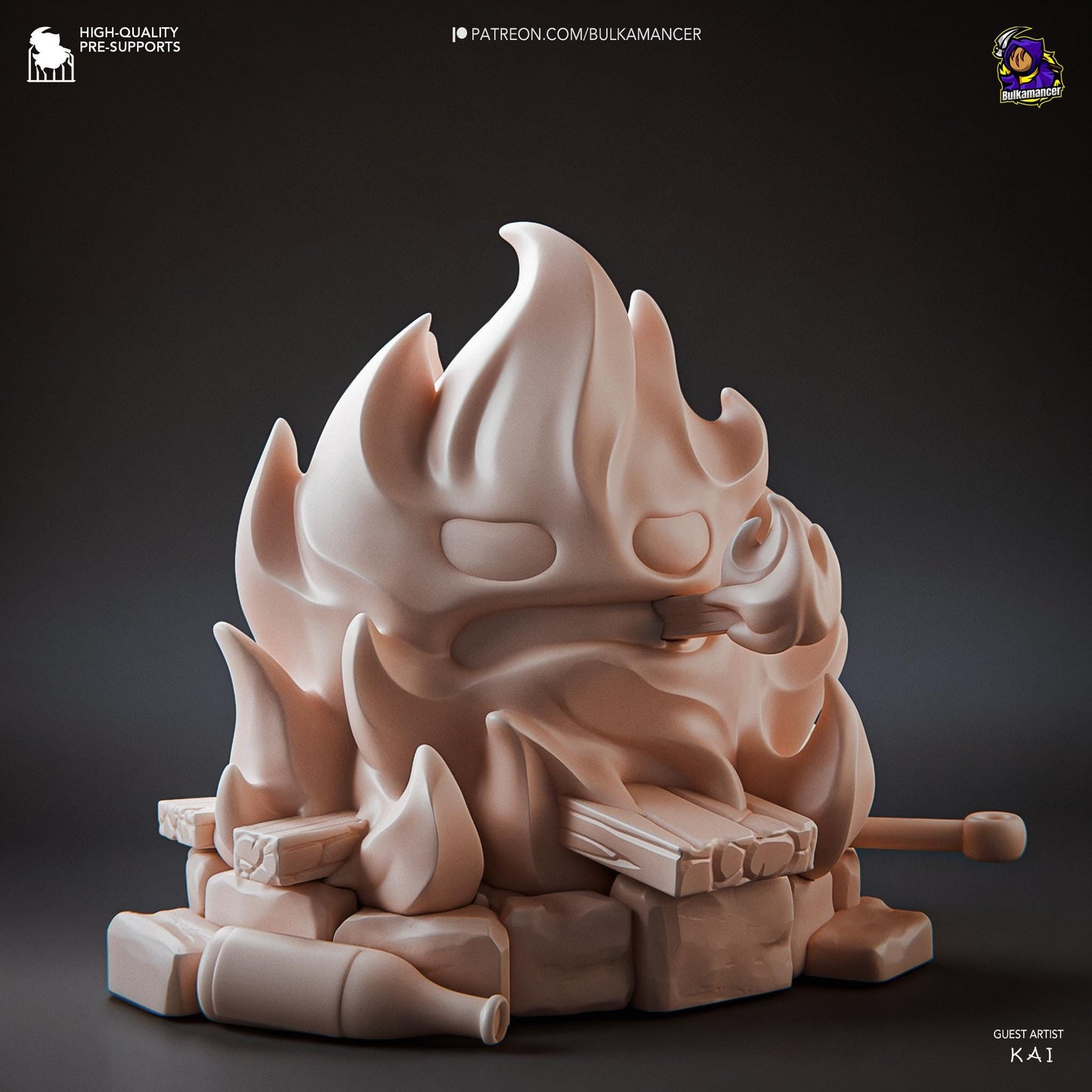 Calcifer Figurine 3D Print | 8k Resin Garage Kit [By Bulkamancer] UNPAINTED!