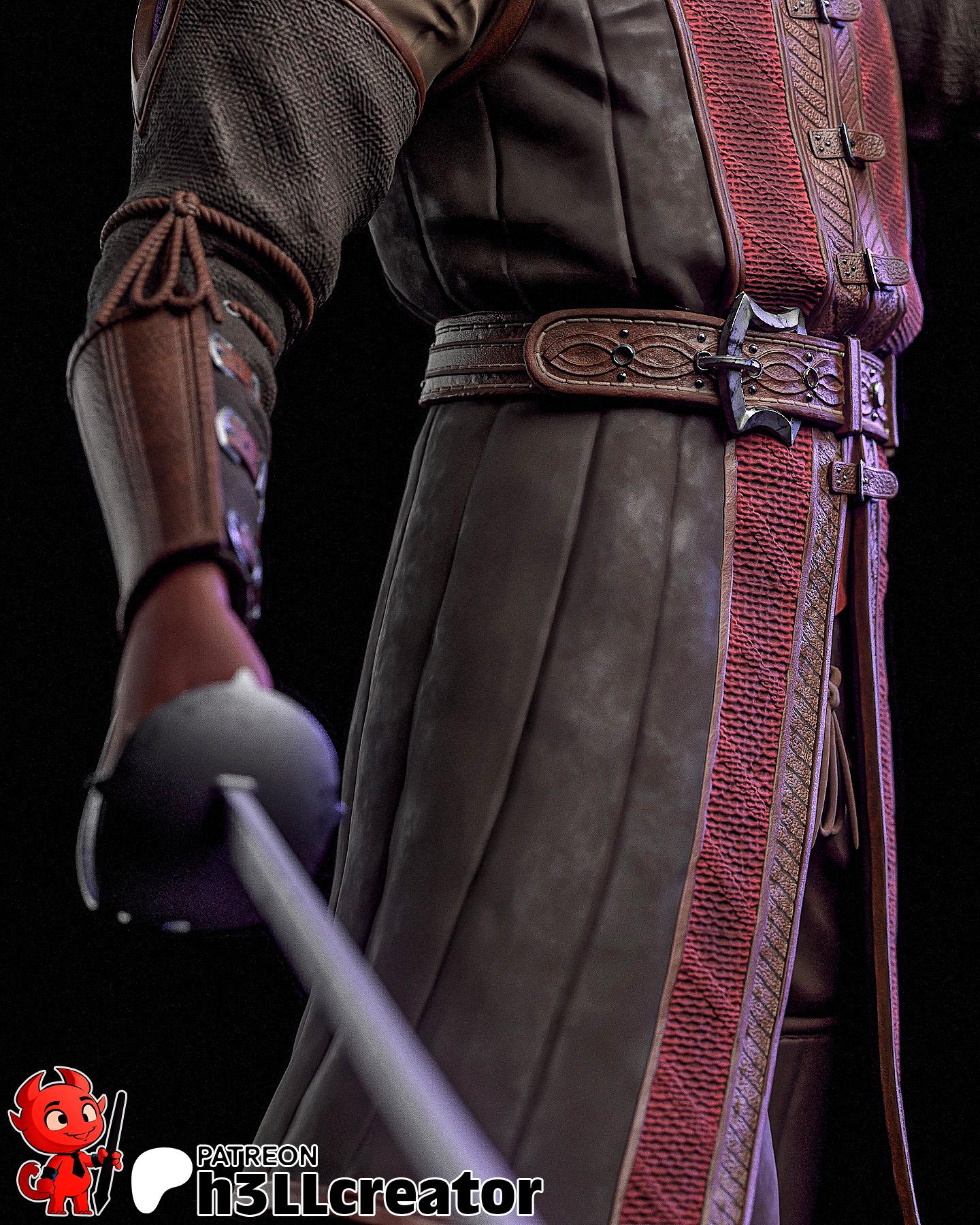 Wyll 3D Printed Resin Figurine | 8k Garage Kit [By H3LLCreator] UNPAINTED!