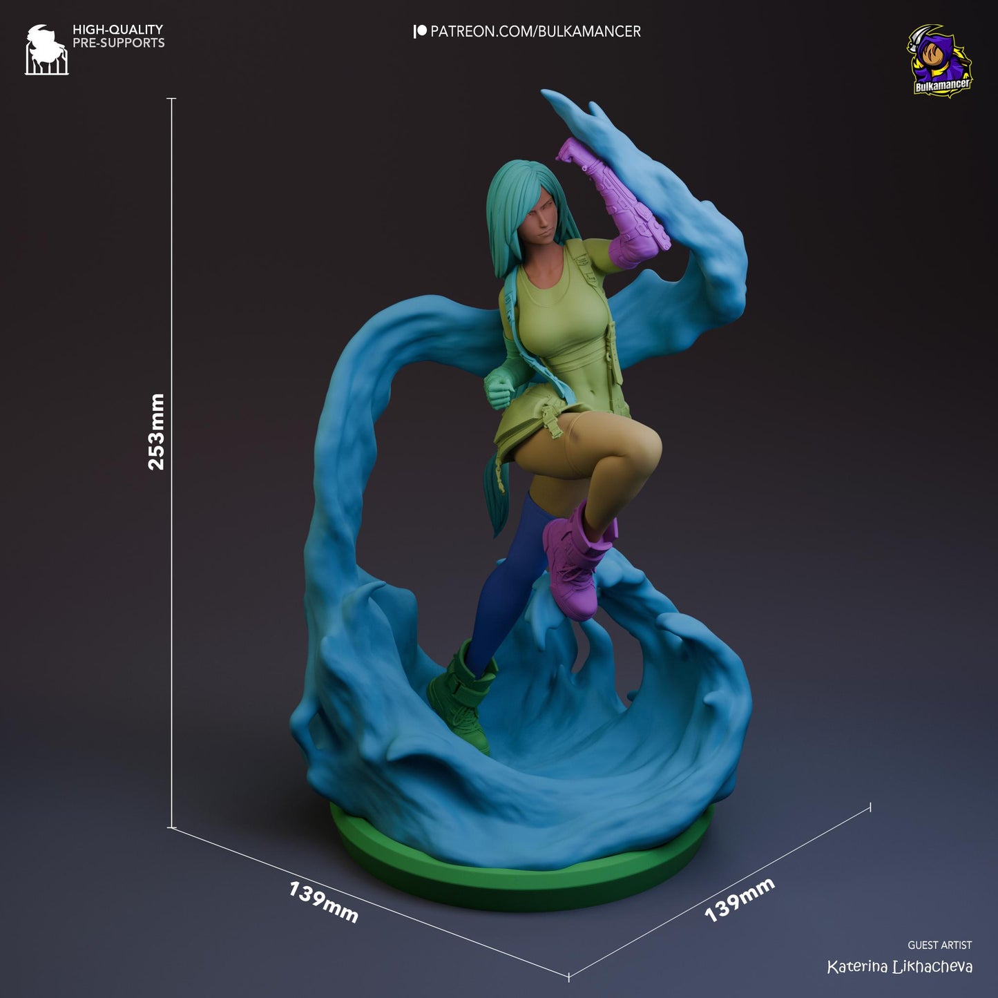 Tifa 3D Printed Resin Figurine | 8k Garage Kit [By Bulkamancer] UNPAINTED!