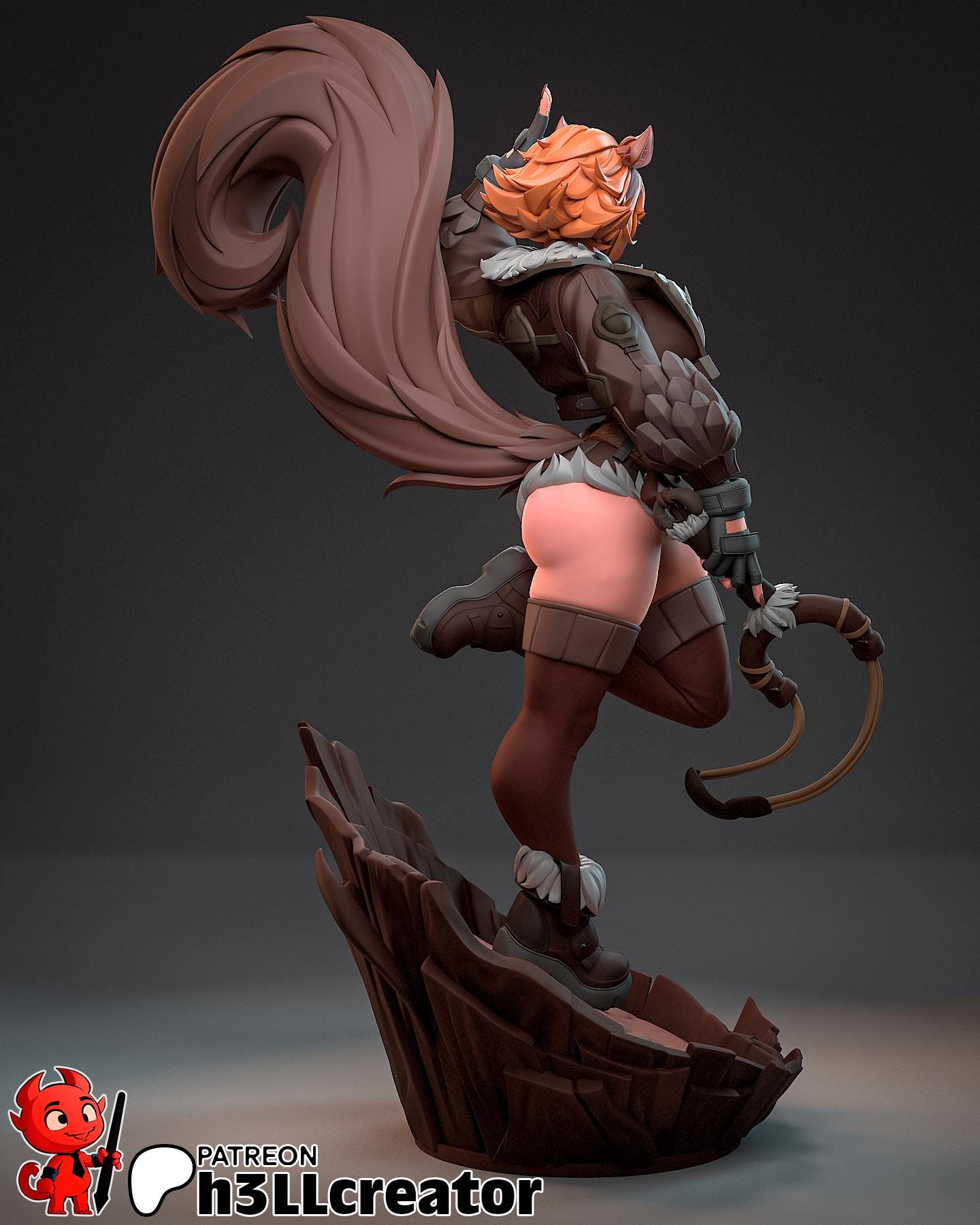 Squirrel Girl 3D Printed Resin Figurine | 8k Garage Kit [By h3LLCreator] UNPAINTED!