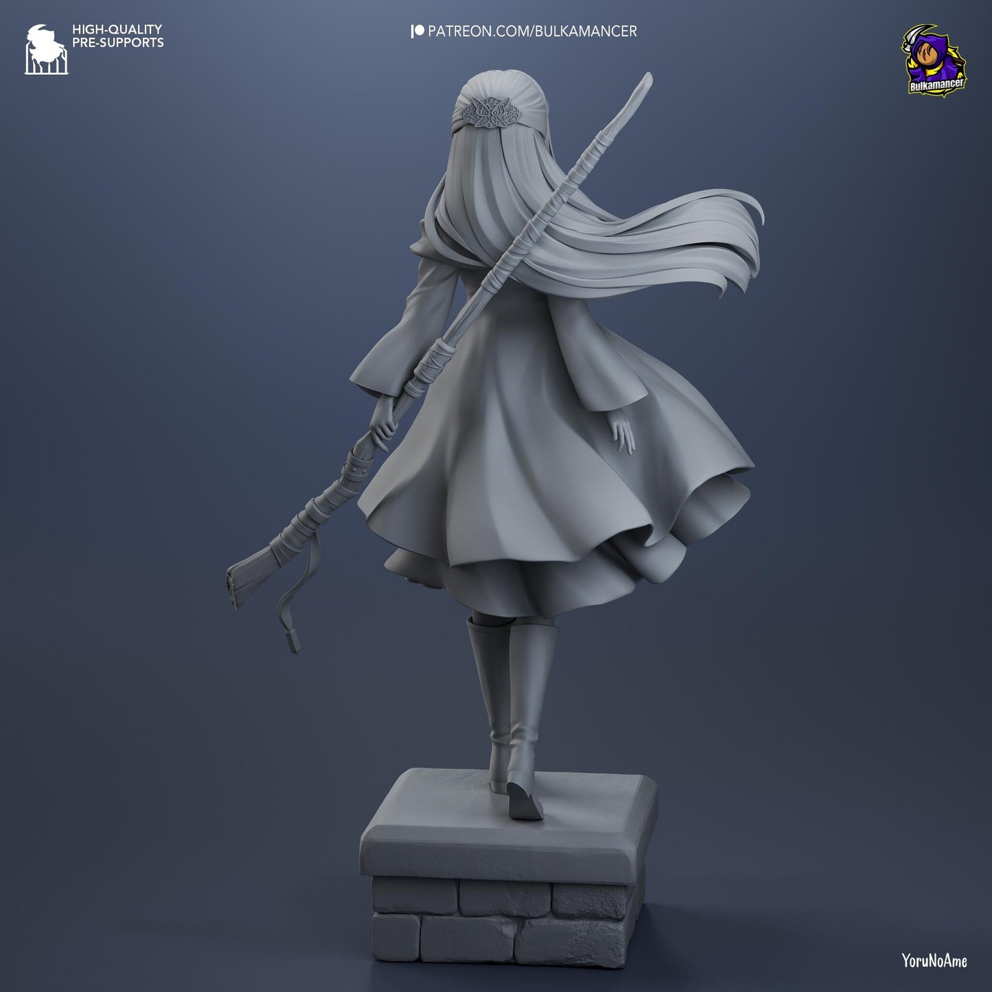 Fern 3D Printed Resin Figurine | 8k Garage Kit [By Bulkamancer] UNPAINTED!