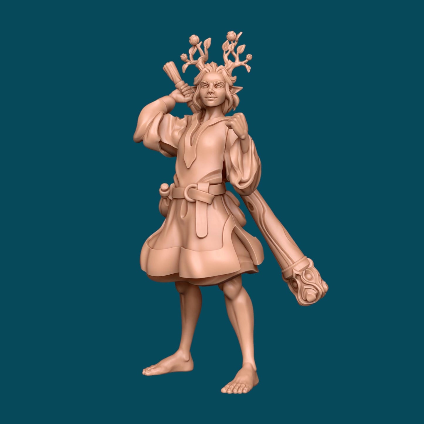 DnD Miniatures - Druid and Forest Folk Set | 8k 3D Print Resin | [By Awkward Penguin's Minis] UNPAINTED