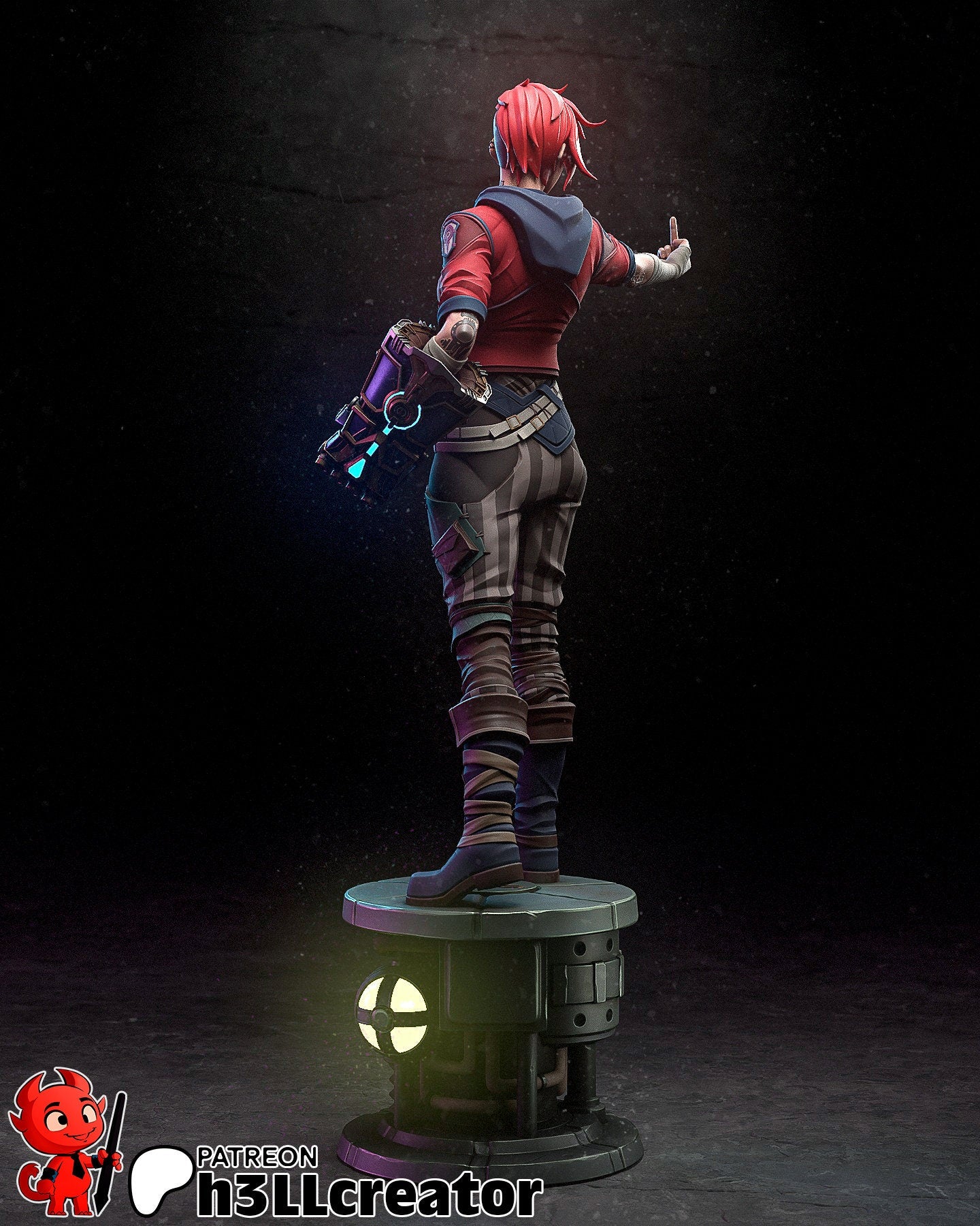 Vi 3D Printed Resin Figurine | 8k Garage Kit [By h3LLCreator] UNPAINTED!