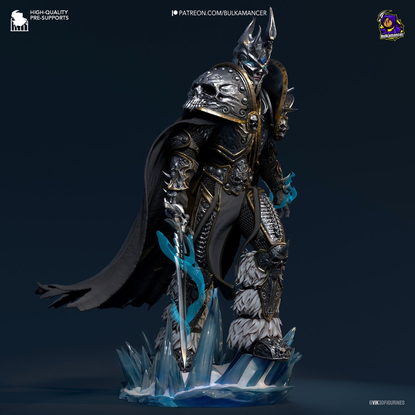 Arthas 3D Printed Resin Figurine | 8k Garage Kit [By Bulkamancer] UNPAINTED!