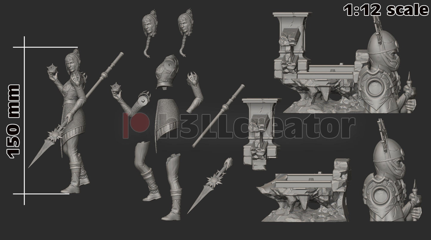 Shadowheart 3D Printed Resin Figurine | 8k Garage Kit [By h3LLCreator] UNPAINTED!