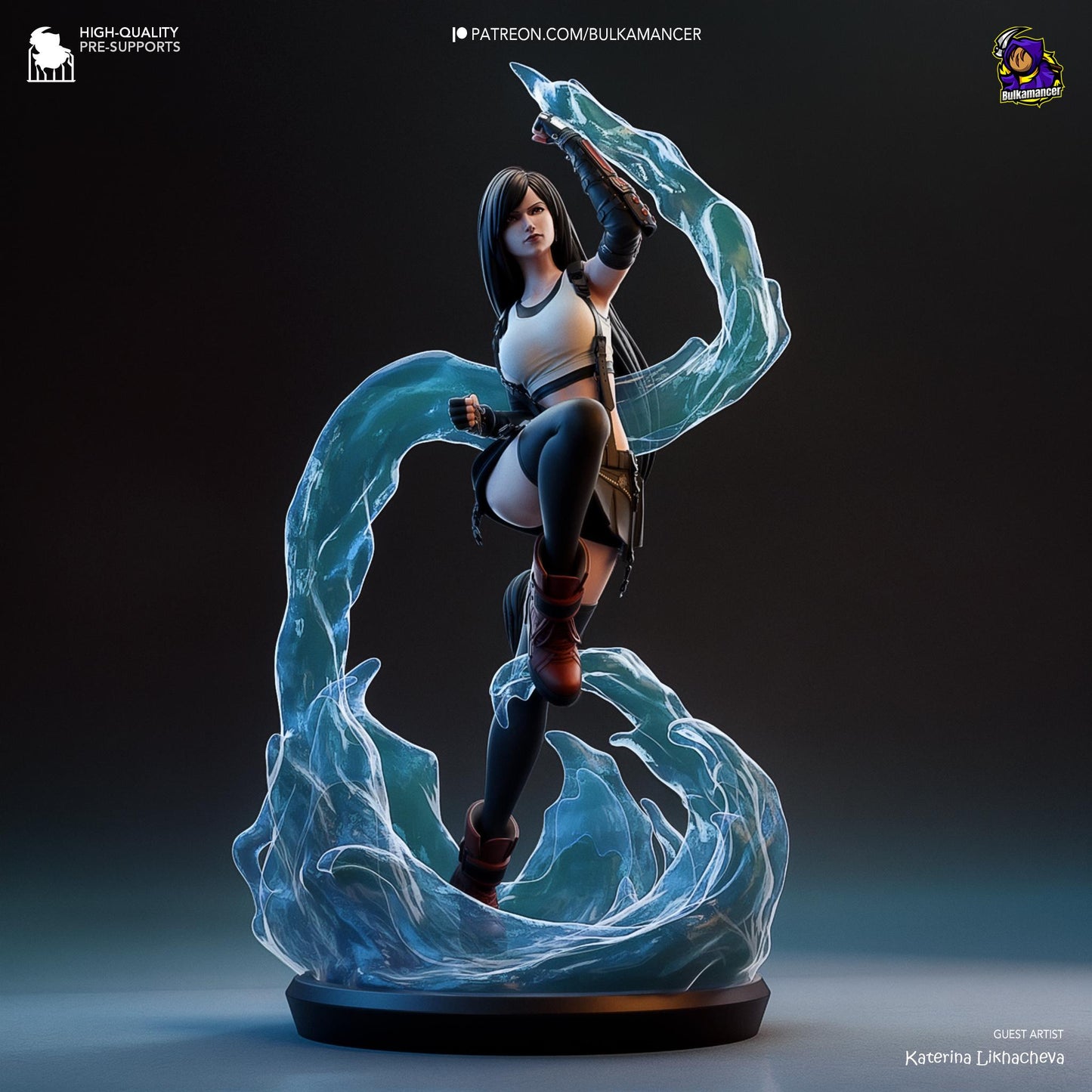 Tifa 3D Printed Resin Figurine | 8k Garage Kit [By Bulkamancer] UNPAINTED!