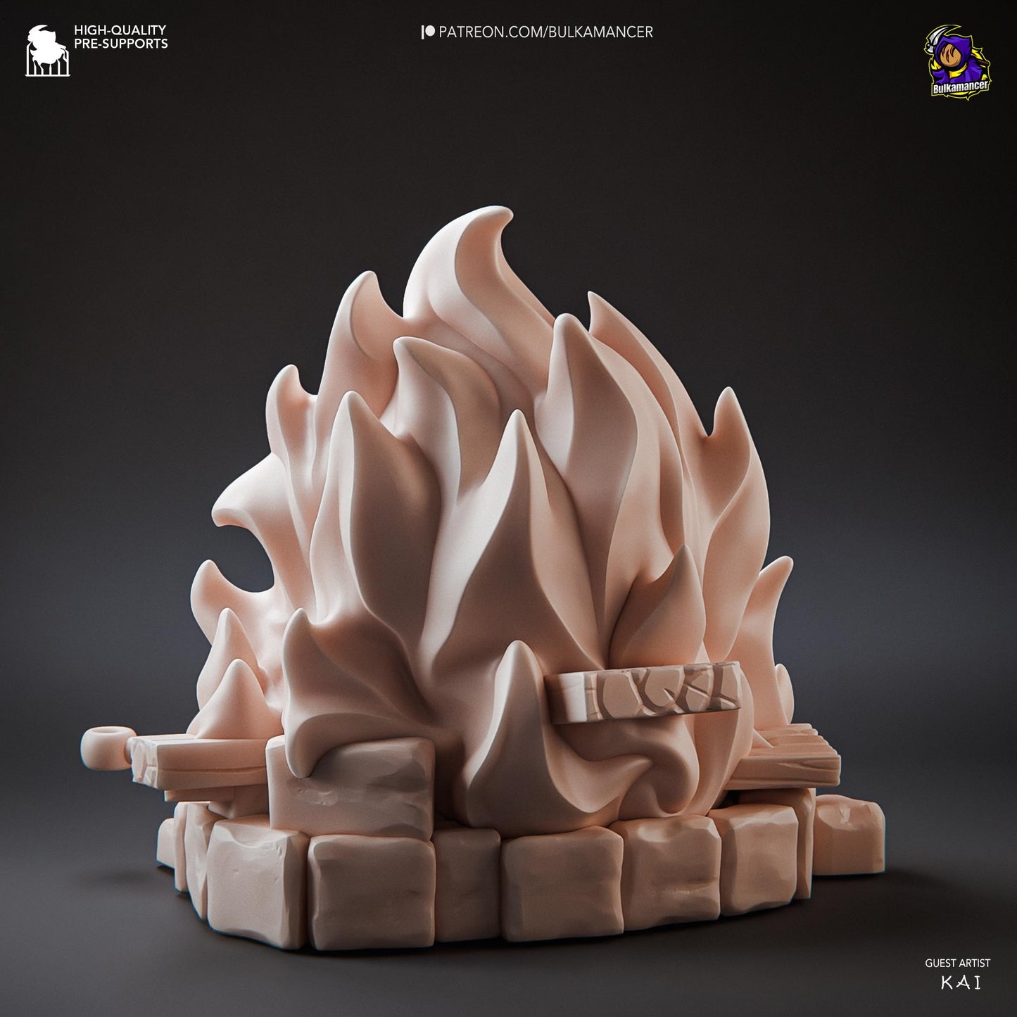 Calcifer Figurine 3D Print | 8k Resin Garage Kit [By Bulkamancer] UNPAINTED!