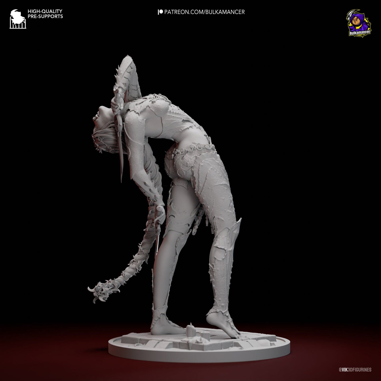 Orin The Red 3D Printed Resin Figurine | 8k Garage Kit [By Bulkamancer] UNPAINTED!
