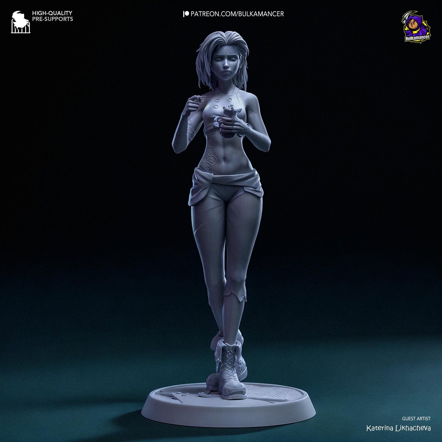 Jinx 3D Printed Resin Figurine | 8k Garage Kit [By Bulkamancer] UNPAINTED!