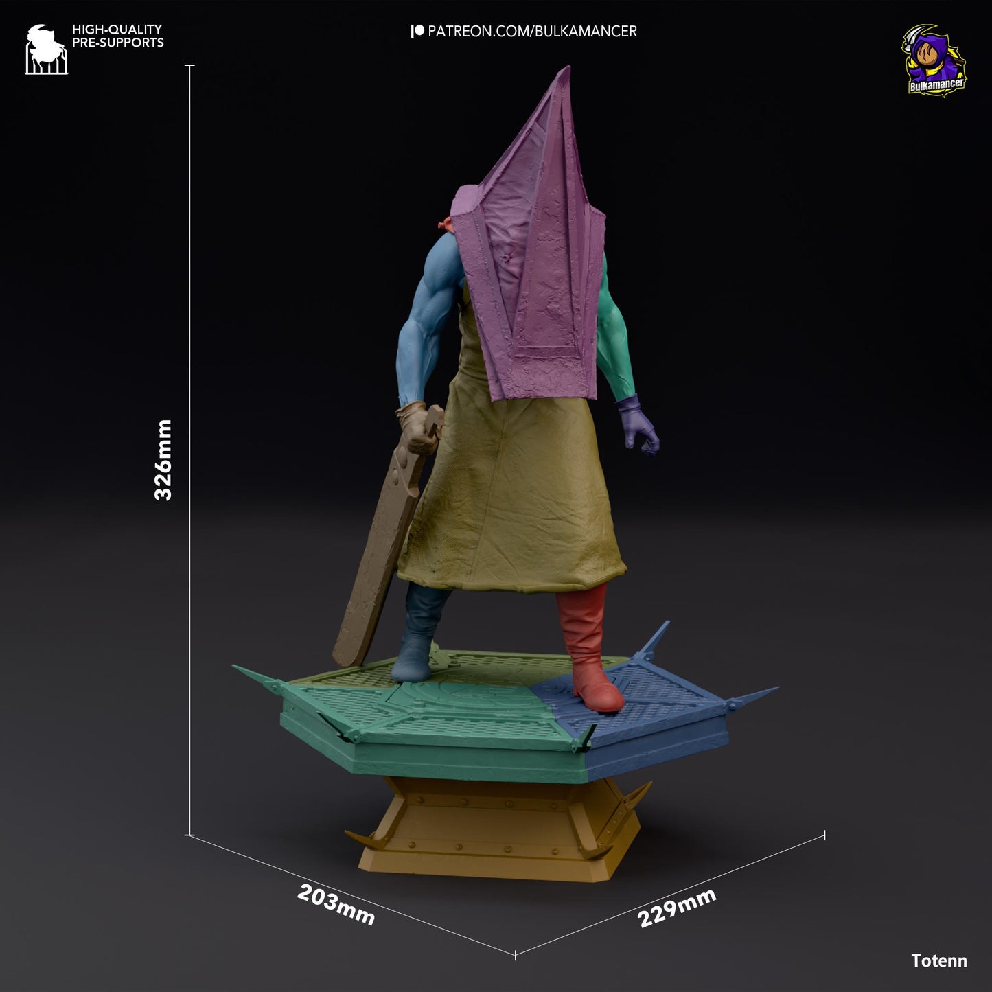 Pyramid Head 3D Printed Resin Figurine | 8k Garage Kit [By Bulkamancer] UNPAINTED!