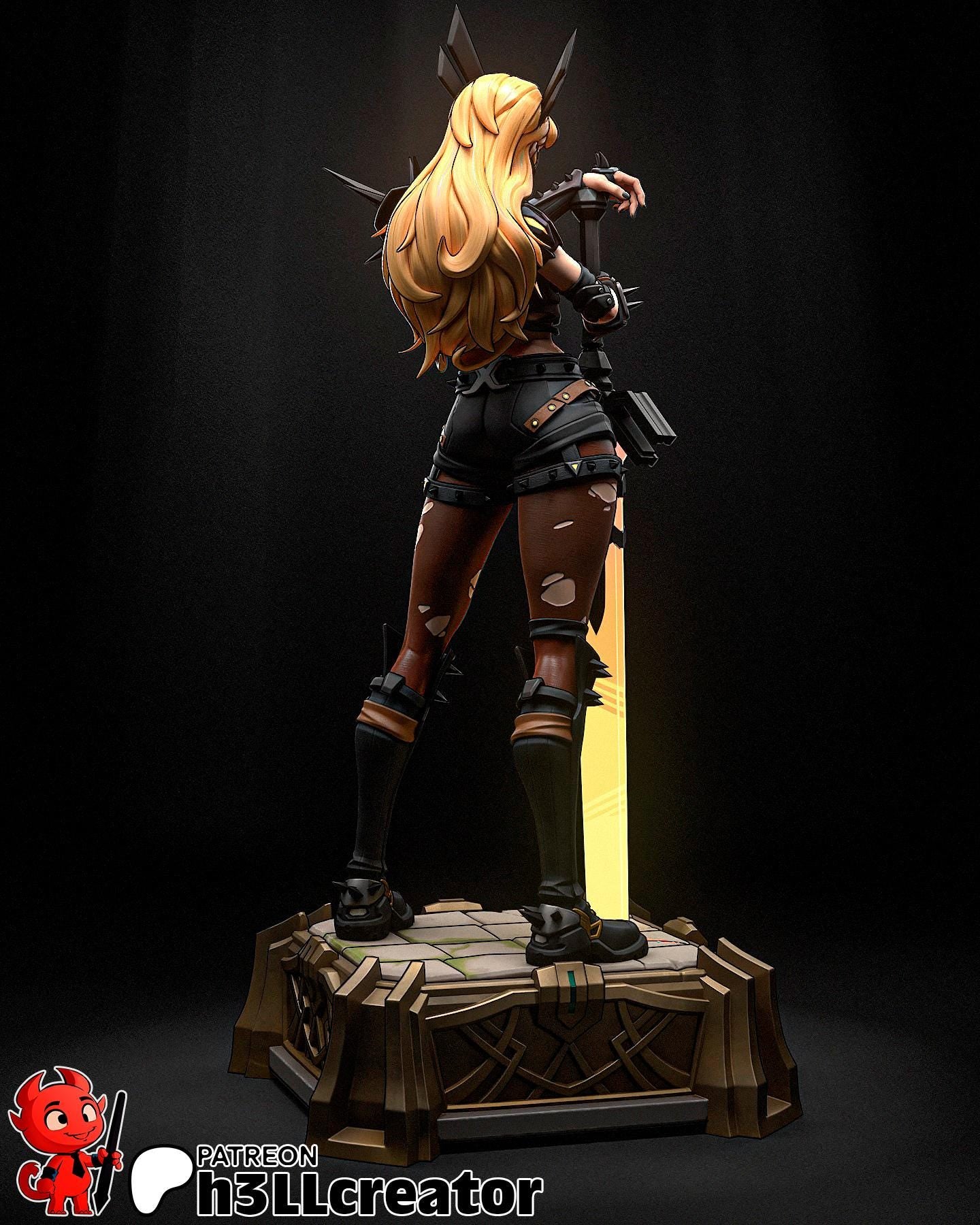 Magik 3D Printed Resin Figurine | 8k Garage Kit [By h3LLCreator] UNPAINTED!