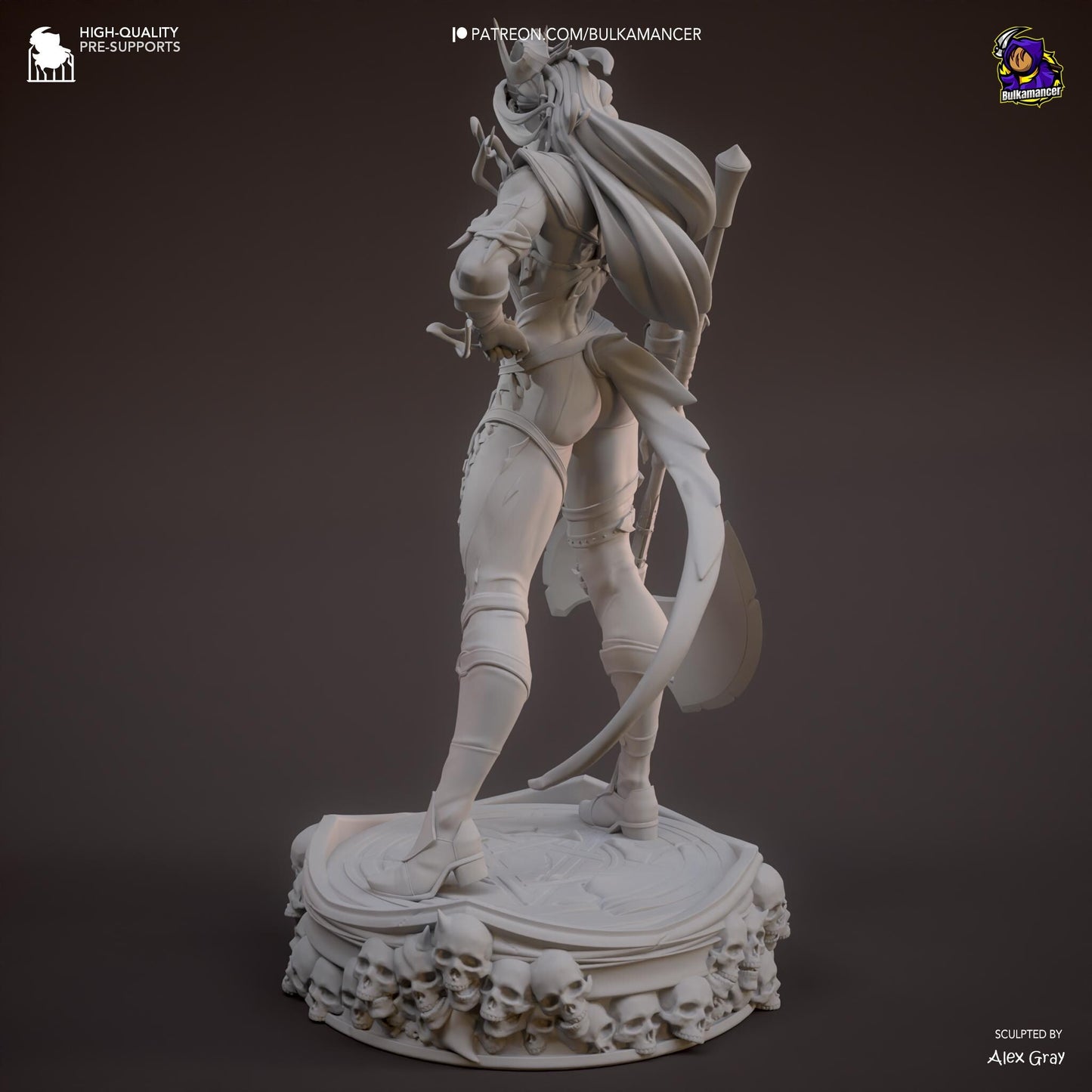 Karlach - Stylized 3D Printed Resin Figurine | 8k Garage Kit [By Bulkamancer] UNPAINTED!