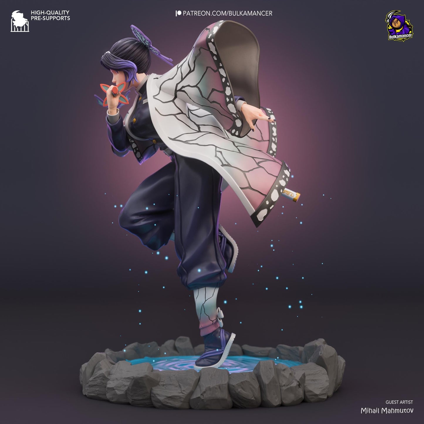 Shinobu 3D Printed Resin Figurine | 8k Garage Kit [By Bulkamancer] UNPAINTED!