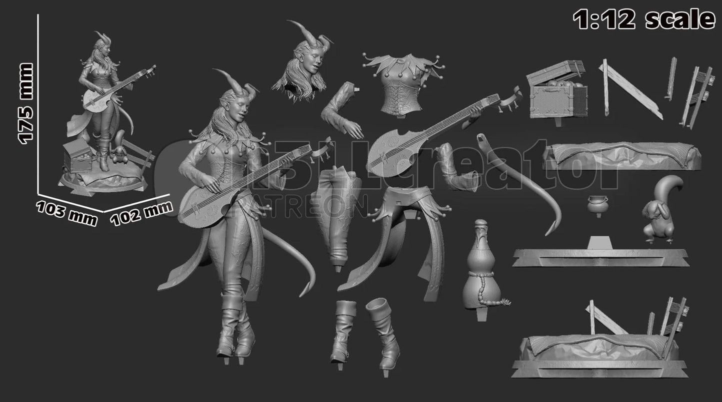 Alfira 3D Printed Resin Figurine | 8k Garage Kit [By H3LLCreator] UNPAINTED!