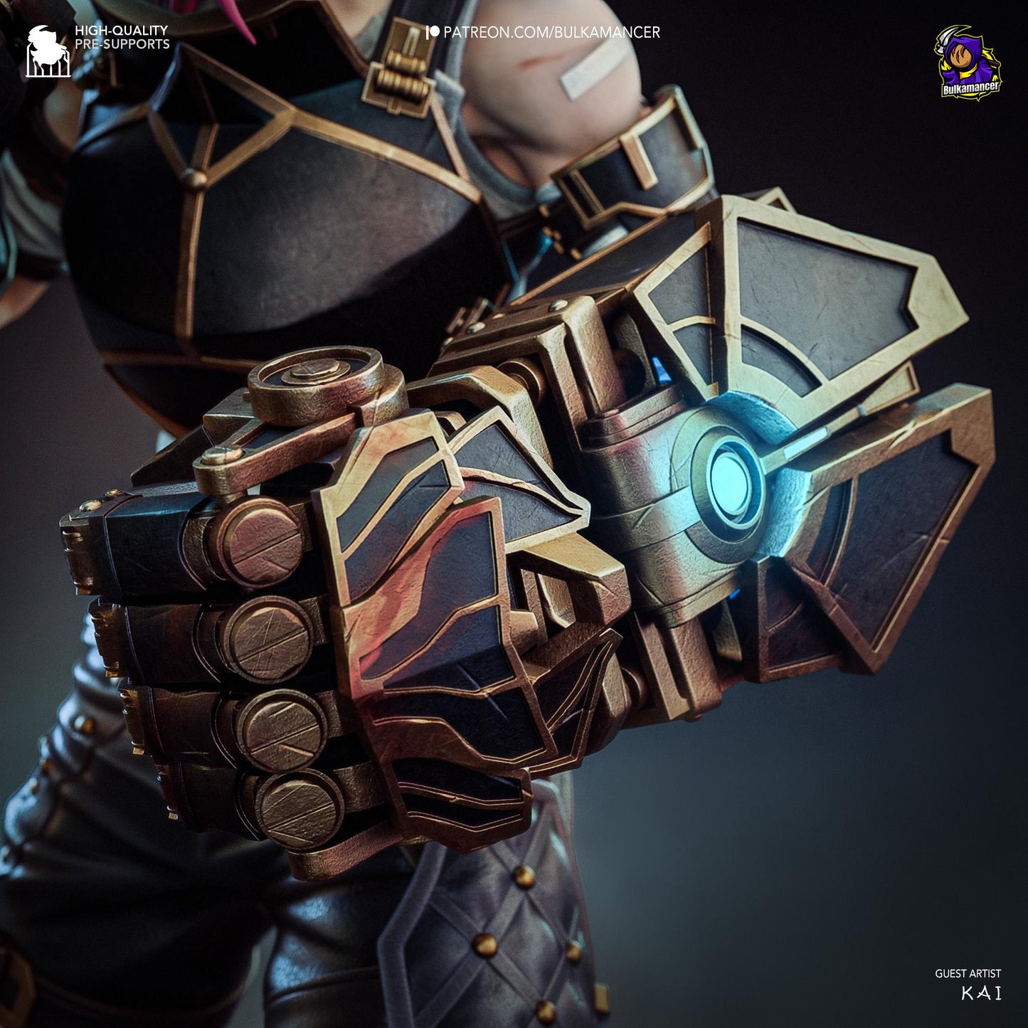 Vi 3D Printed Resin Figurine | 8k Garage Kit [By Bulkamancer] UNPAINTED!