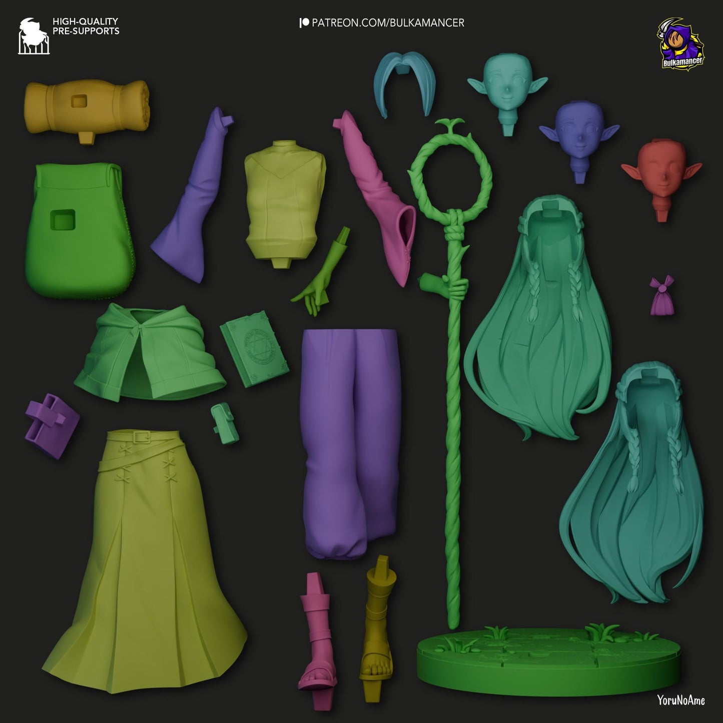 Marcille 3D Printed Resin Figurine | 8k Garage Kit [By Bulkamancer] UNPAINTED!